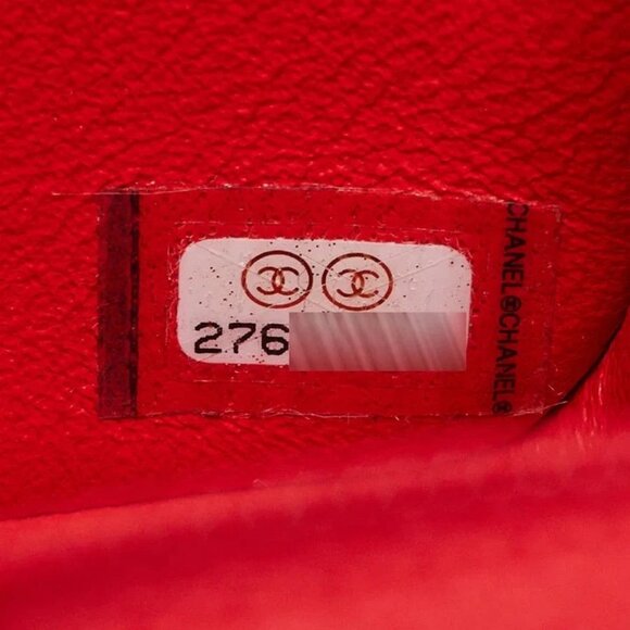 Chanel Red Quilted Lambskin Leather Classic Square Mini Flap Bag - Picture 8 of 9